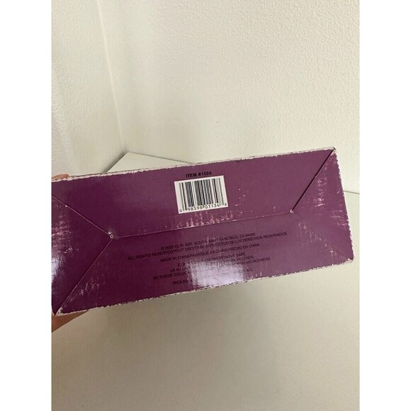 Buon Vino Clay Art Hand Painted Stonelite 8.5" Clay Salad Plates Lot of 4 NEW - Picture 6 of 10